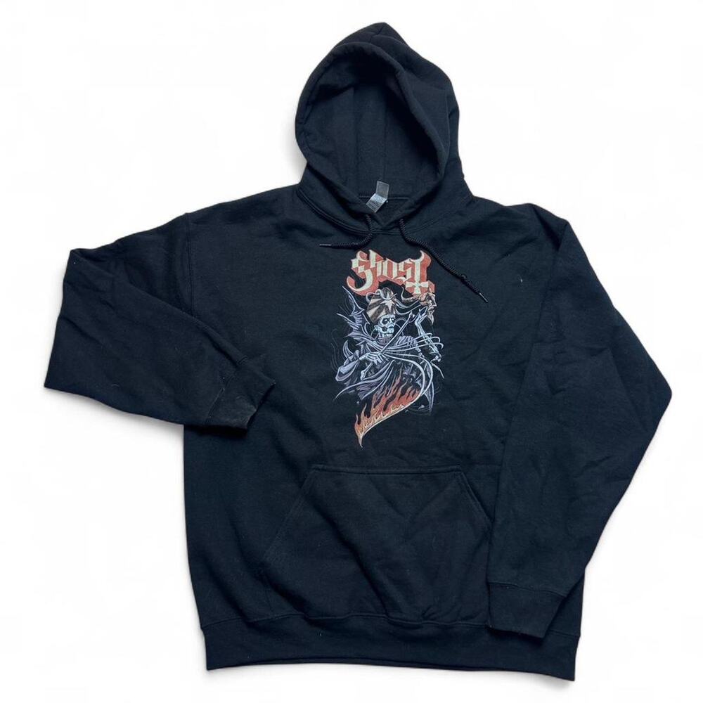 Ghost Re-Imperatour 2023 Rock Metal Band Hoodie Black Pullover Sweatshirt Large